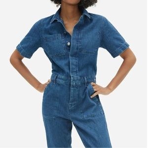 Everlane Super Soft Jean Coverall Jumpsuit Denim Size 4